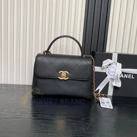 CHANEL Top Handle Flap Bag Lambskin Luxury available in Dubai