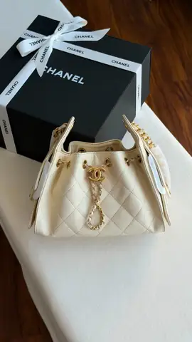 Chanel 25 Small Hobo Bag Off White Caviar Leather available in Dubai